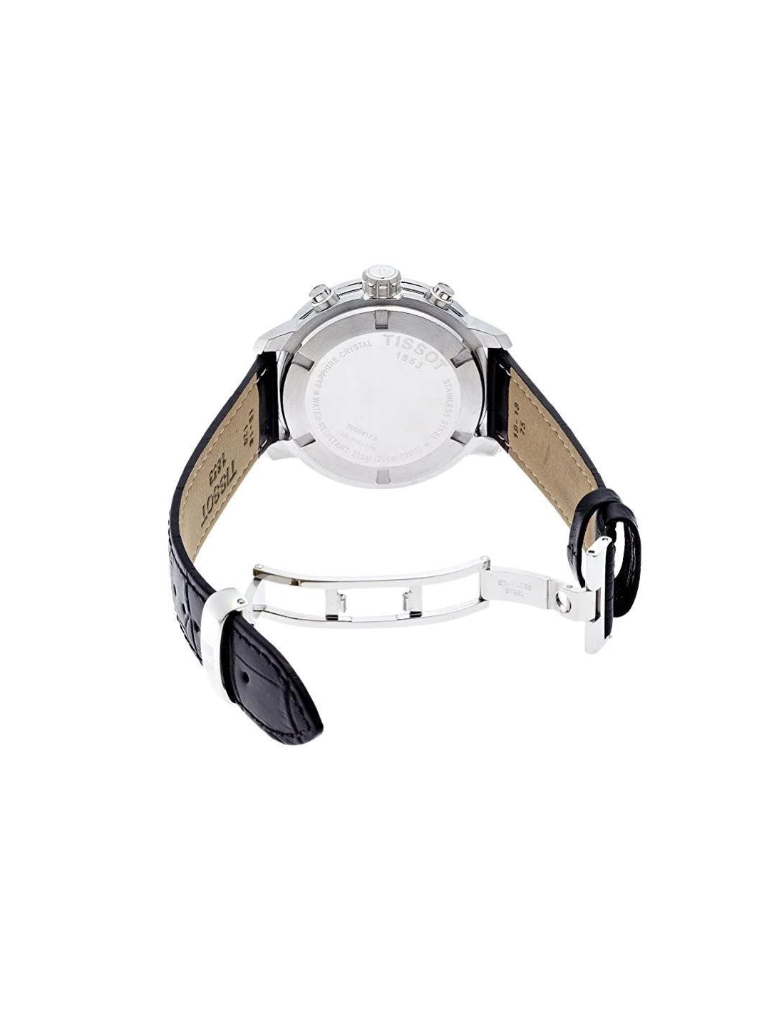 Montre Homme Tissot PRC 200 T0554171605700 Chronomètre Quartz Bracelet Cuir Noir vue 3