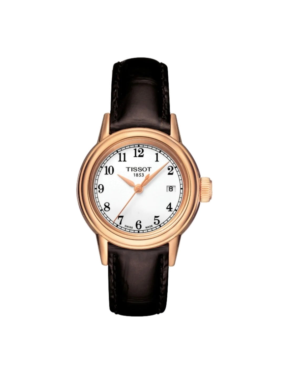 Montre Femme Tissot Carson T0852103601200 - Bracelet Cuir Marron