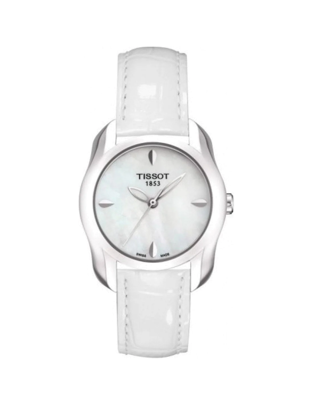 Montre Femme Tissot T-Wave T0232101611100 - Braceler cuir blanc