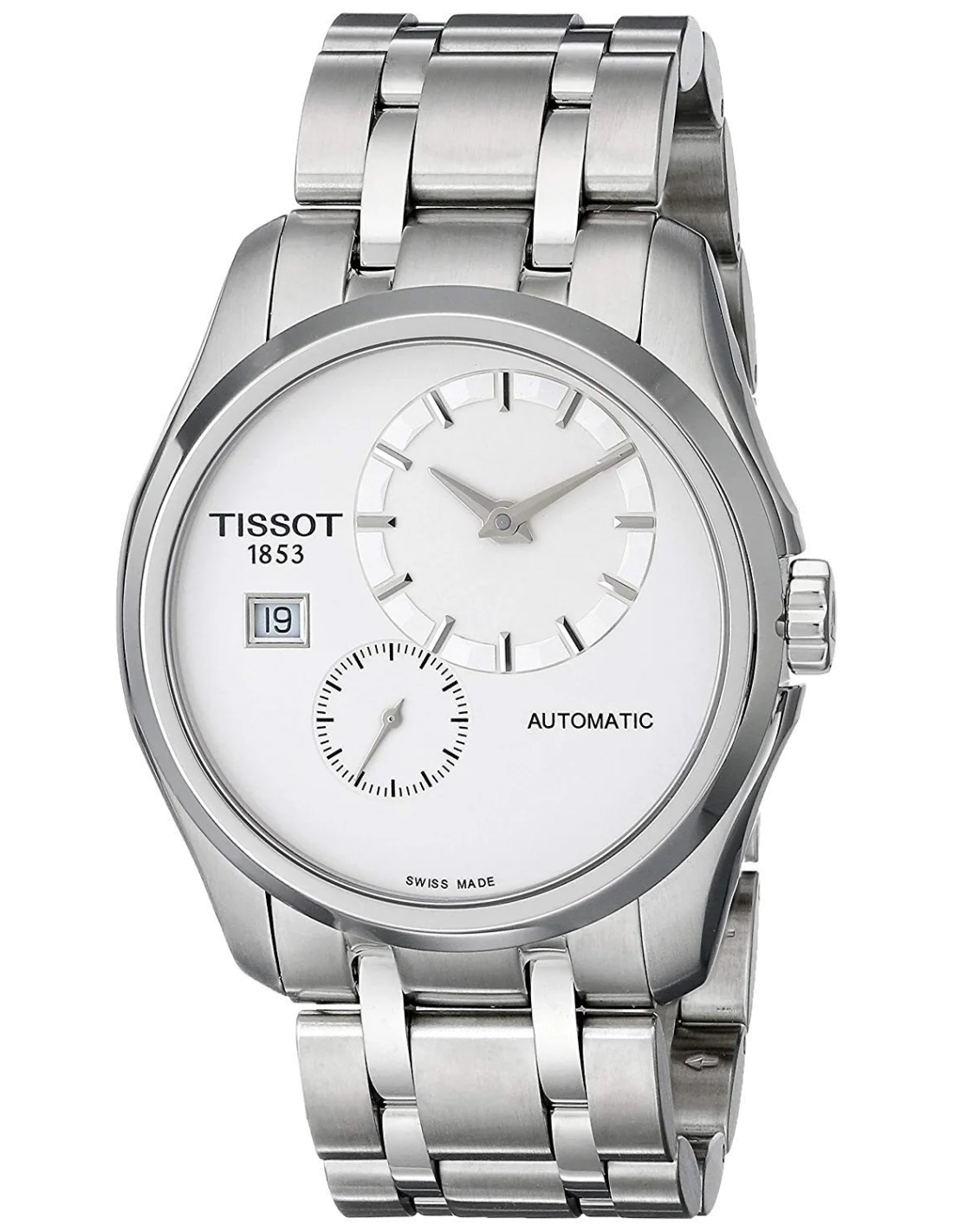 Montre Homme Tissot Couturier Petite Seconde T0354281103100 Bracelet acier inoxydable