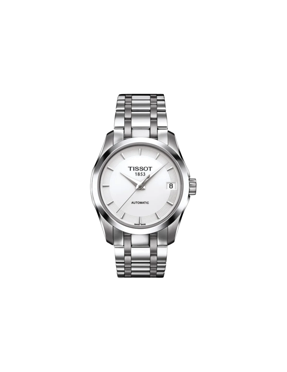 Montre femme Tissot Couturier Automatic T0352071101100 Bracelet en acier inoxydable