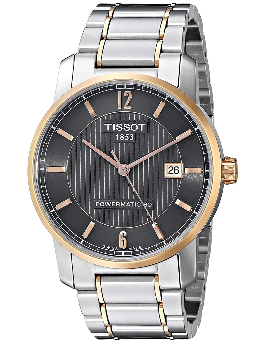 Montre Homme Tissot Titanium Automatique T0874075506700 bracelet et boîtier titane vue 2