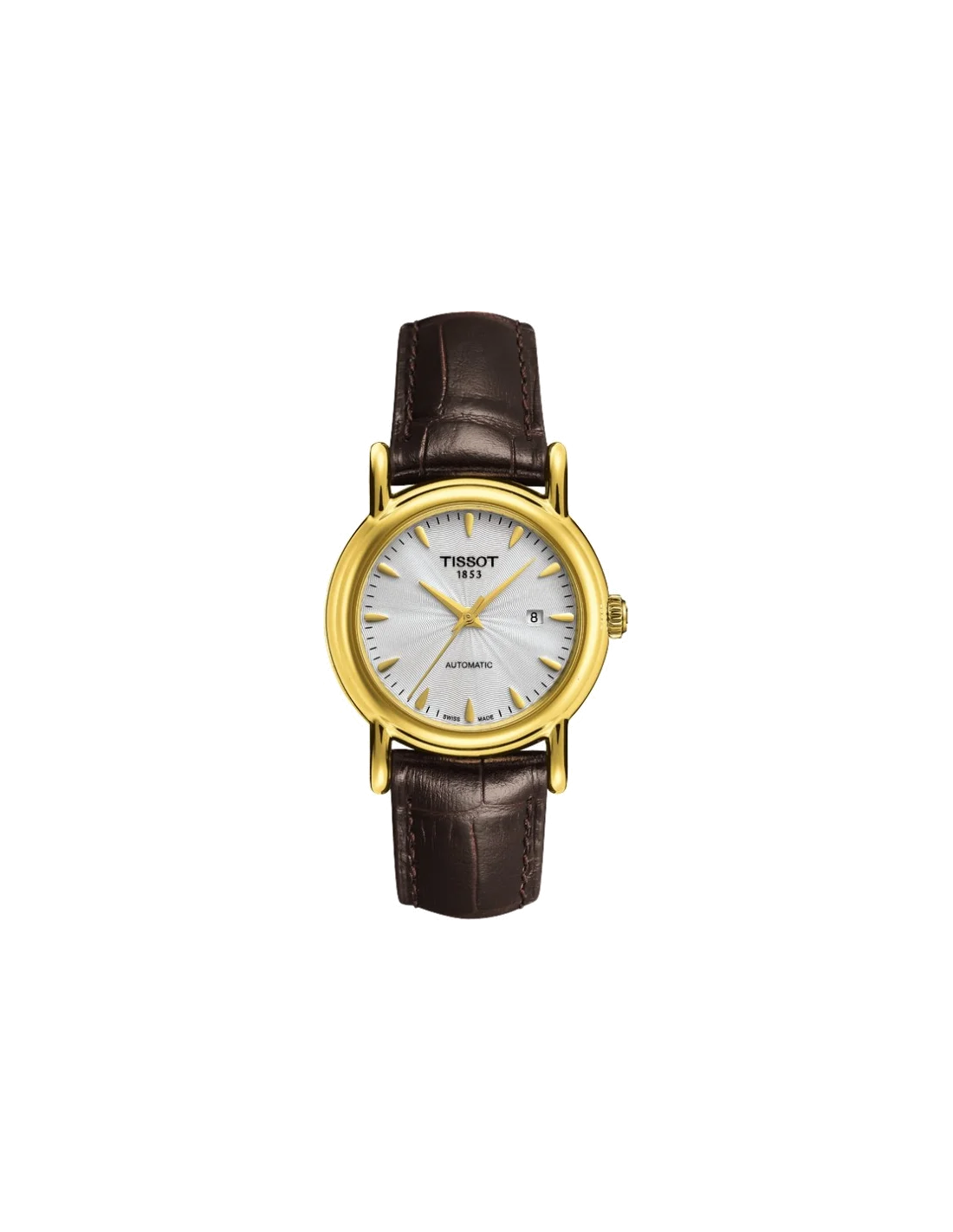 Montre Femme Tissot Carson Automatic T9070071603100 Boîtier or