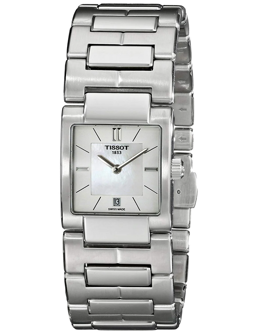 Montre Femme Tissot T02 T0903101111100 Bracelet argenté et cadran nacré vue 2