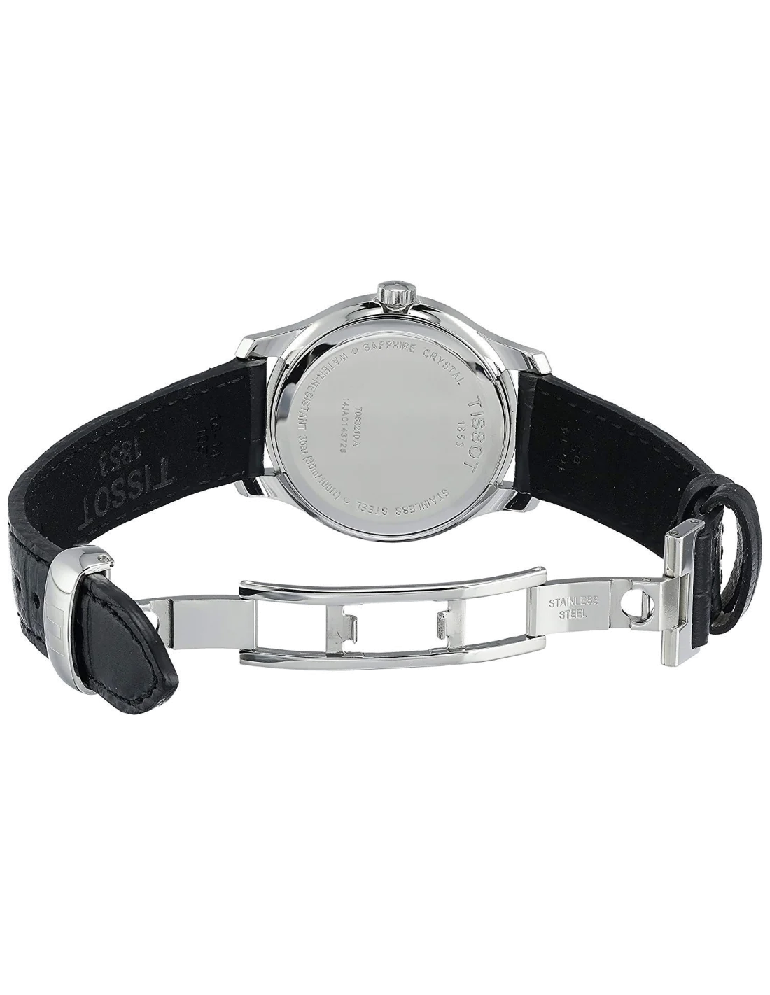 Montre Femme Tissot Tradition T0632101603700 Bracelet en cuir noir