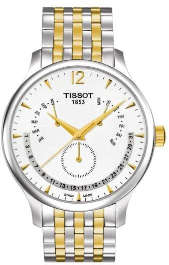 Montre Homme Tissot Tradition T0636372203700 bicolore et Calendrier perpétuel