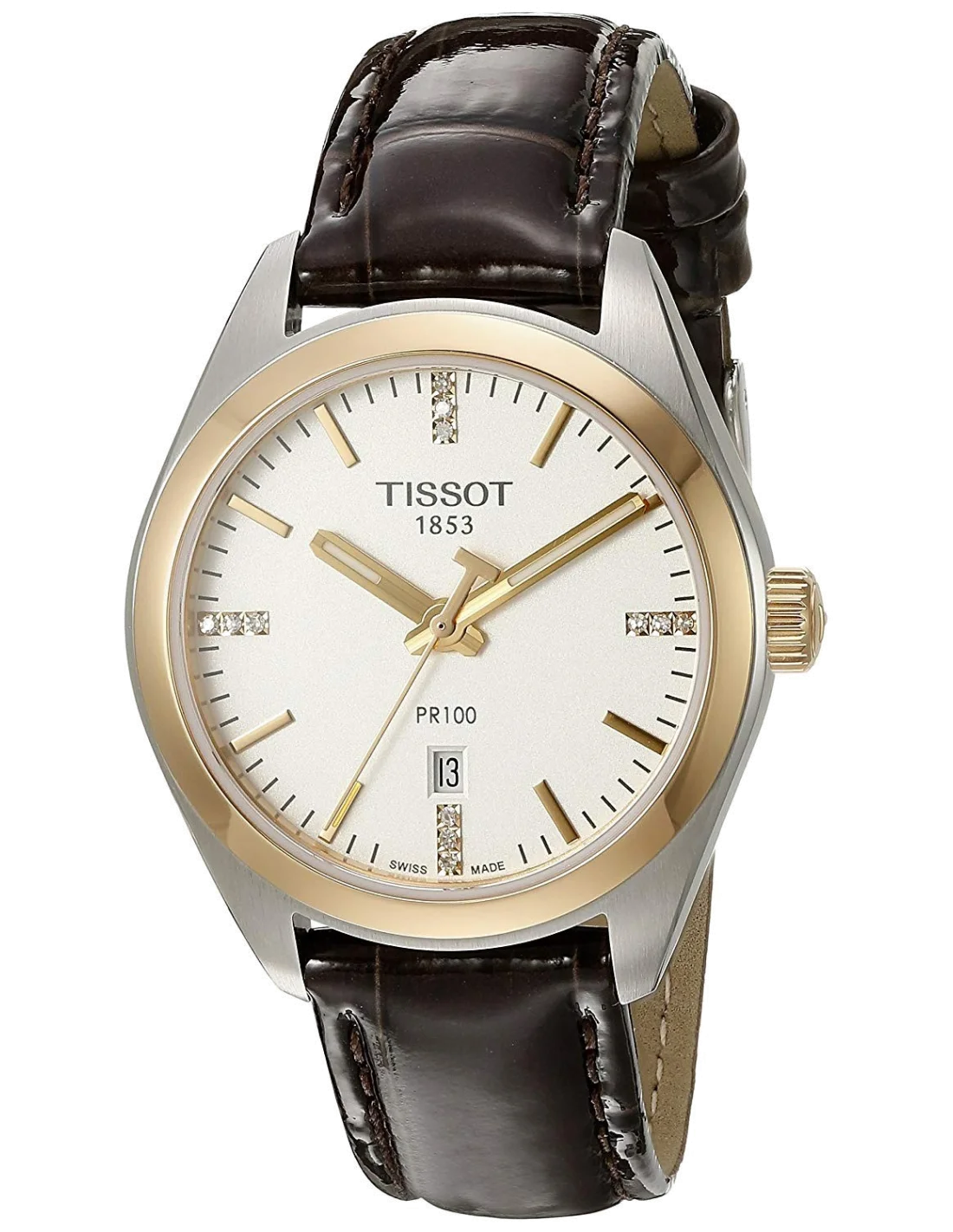 Montre Femme Tissot PR 100 T1012102603600 Marron vue 2