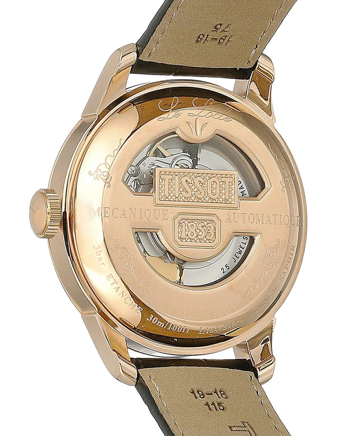 Montre Femme Tissot Le Locle T41542393 Noir vue 2