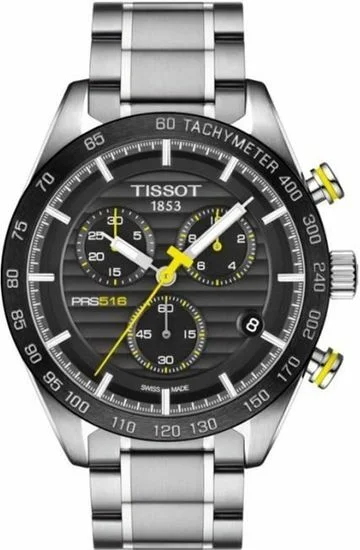 Montre Homme Tissot PRS 516 Chronographe Acier Noir Réf. T1004171105100