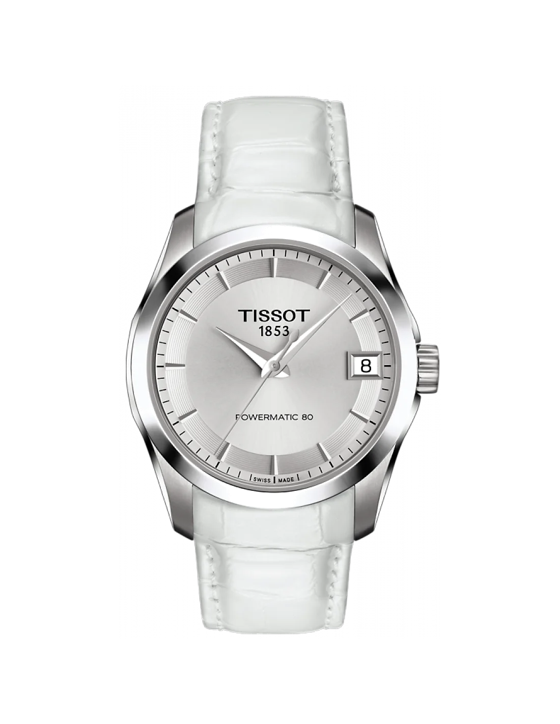 Montre Femme Tissot Couturier T0352071611600 Blanc