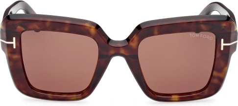 Lunettes de soleil Tom Ford Esme FT1157 en acétate - Havana vue 2