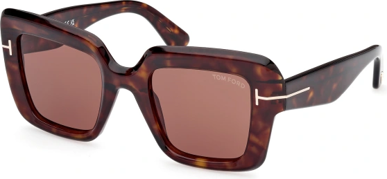 Lunettes de soleil Tom Ford Esme FT1157 en acétate - Havana vue 3