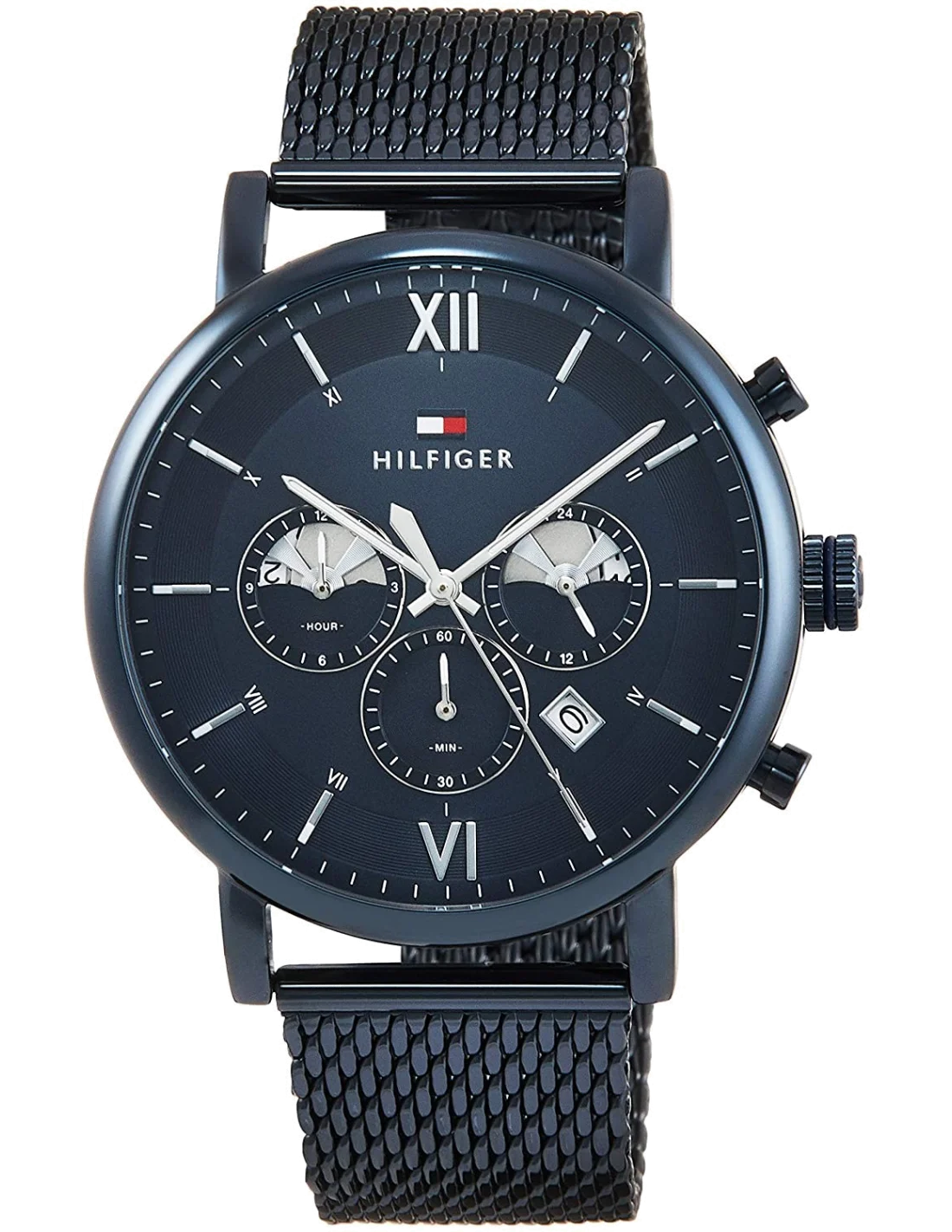 Montre Homme Tommy Hilfiger Evan 1710397 Acier Bleu Multi-fonctions