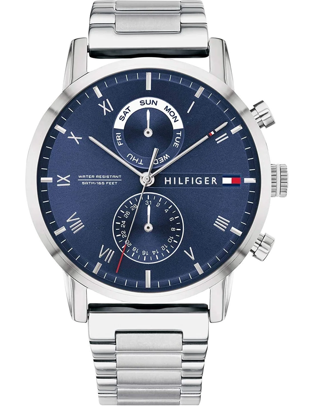 Montre Homme Tommy Hilfiger 1710401 Riley Acier Inoxydable Cadran Bleu