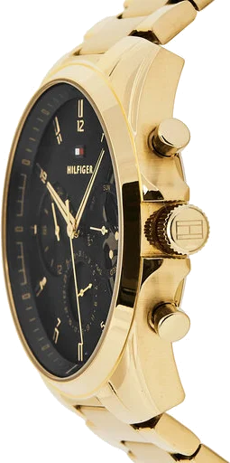 Montre Homme Tommy Hilfiger 1710447 Baker - Boîtier Acier Doré 44mm, Cadran Squelette Noir vue 2