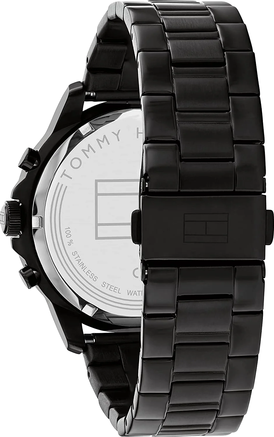 Montre Homme Tommy Hilfiger Henry 1710478 - Cadran Squelette Noir, Boîtier Acier, Bracelet Acier vue 3