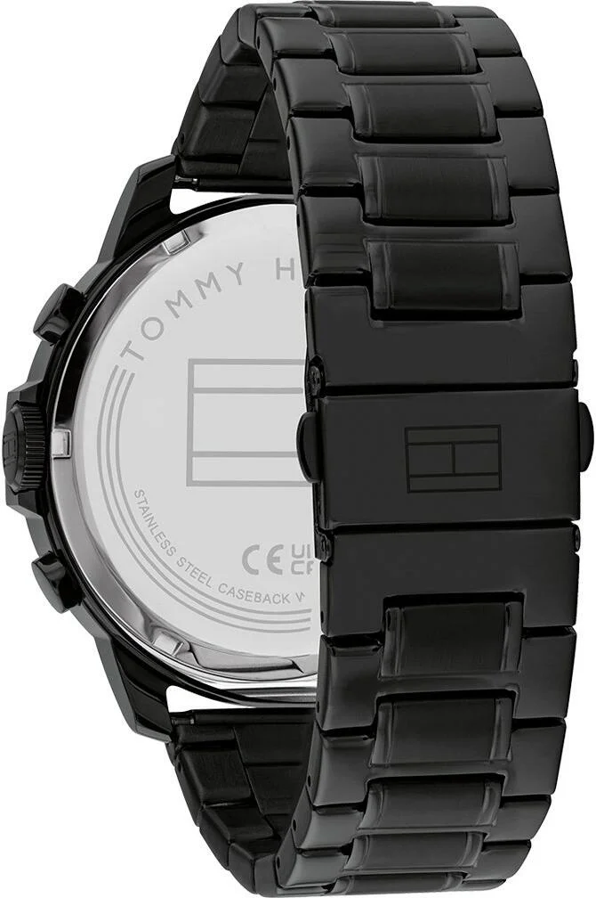Montre Homme Tommy Hilfiger 1710494 Luca Acier Noir Multifonctions vue 3