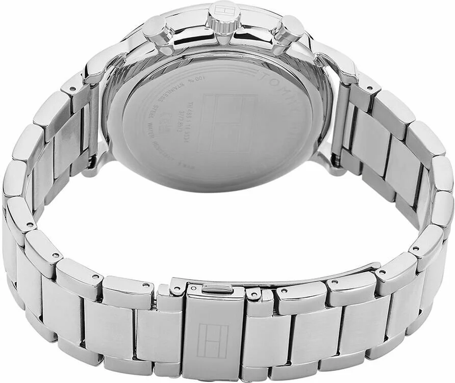 Montre Homme Tommy Hilfiger 1710569 Legend - Cadran Bleu Squelette, Boîtier Acier Argenté vue 4