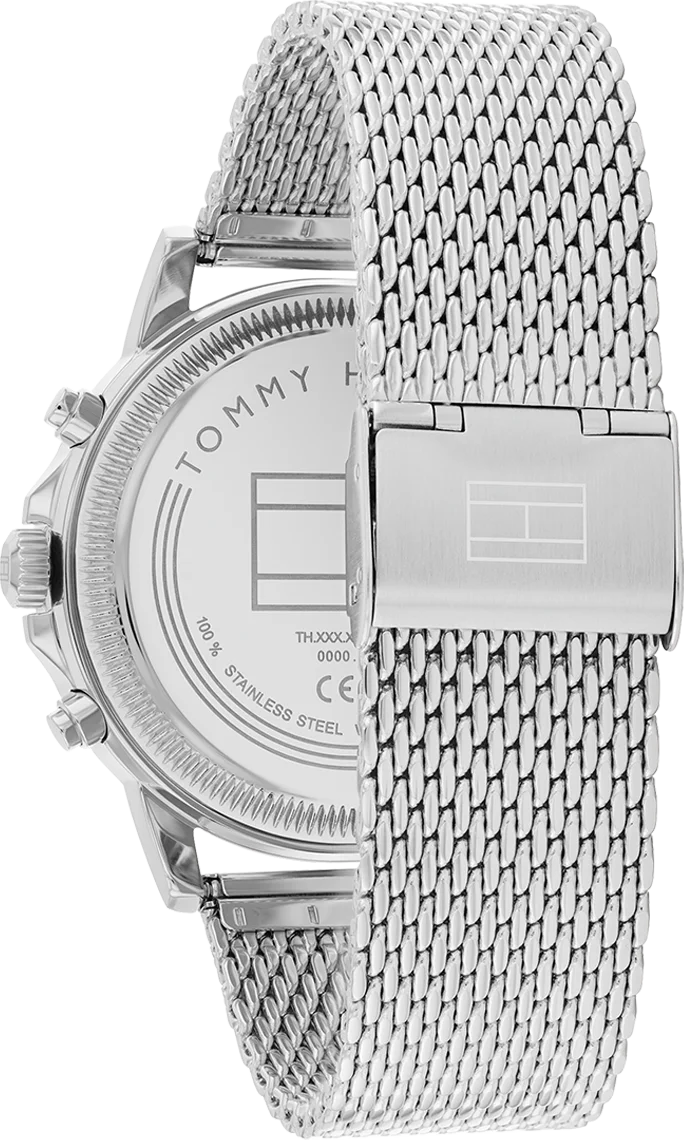 Montre Homme Tommy Hilfiger Stewart 1710608 Cadran Vert Acier Maille Milanaise vue 3