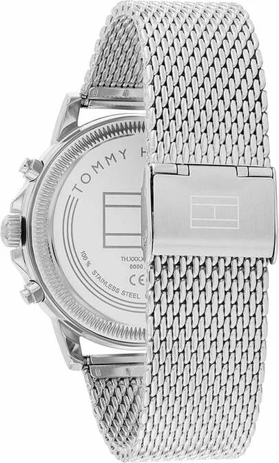 Montre Homme Tommy Hilfiger Stewart 1710609 - Cadran Bleu, Bracelet Maille Milanaise Acier vue 3