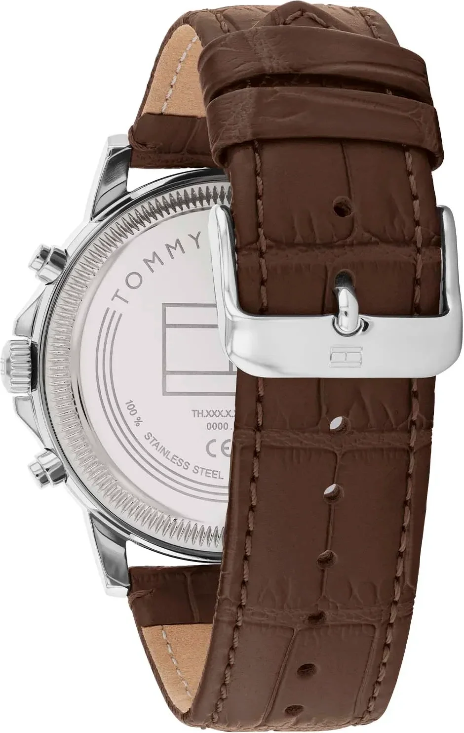 Montre Homme Tommy Hilfiger Stewart 1710629 - Cadran Bleu Multifonctions, Bracelet Cuir Marron vue 3