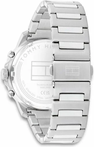 Montre Homme Tommy Hilfiger 1710684 Henry - Boîtier Acier Argenté & Cadran Bleu Multifonctions vue 3