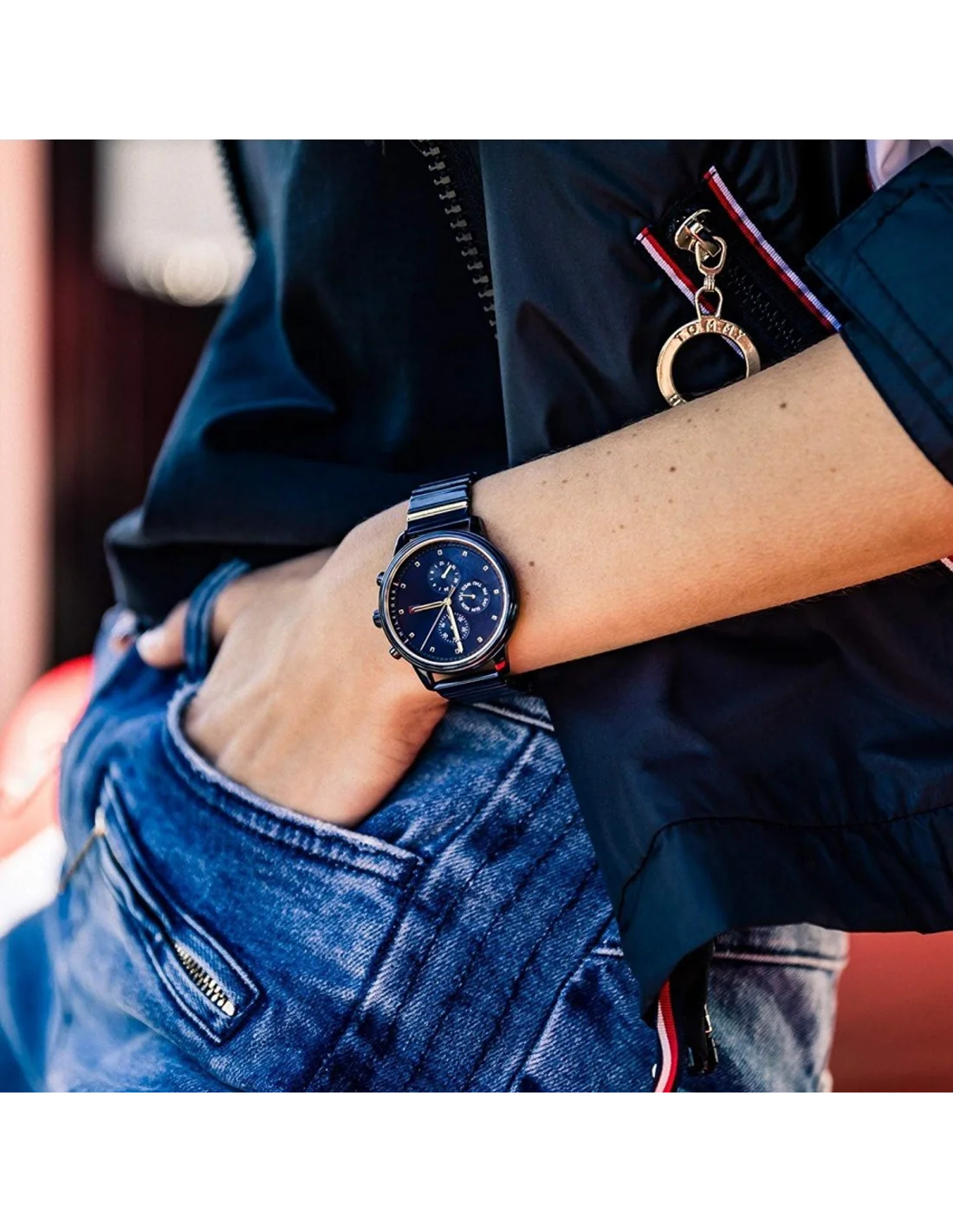 Montre Femme Tommy Hilfiger Blake 1781893 Bleu - Edition Gigi Hadid vue 2