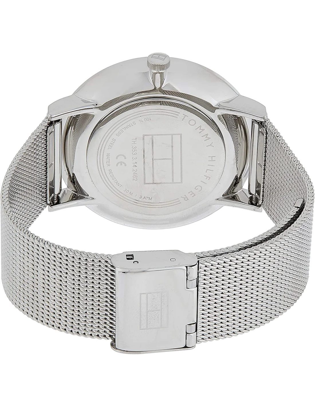 Montre Femme Tommy Hilfiger 1781942 Cadran Argent Bracelet Maille Milanaise Acier vue 3