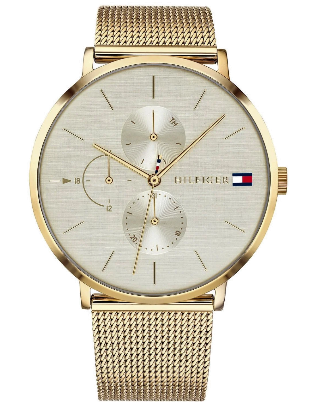 Montre Tommy Hilfiger 1781943 Jenna - Maille milanaise dorée - Pour femme