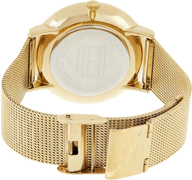 Montre Tommy Hilfiger 1781943 Jenna - Maille milanaise dorée - Pour femme vue 3