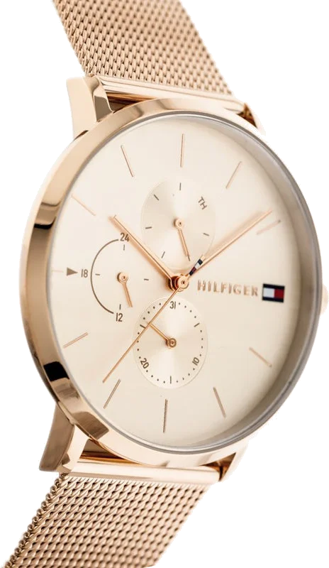 Montre Tommy Hilfiger 1781944 Jenna Femme en Or Rose - Maille Milanaise vue 2