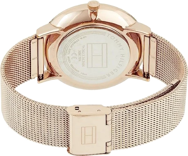 Montre Tommy Hilfiger 1781944 Jenna Femme en Or Rose - Maille Milanaise vue 3