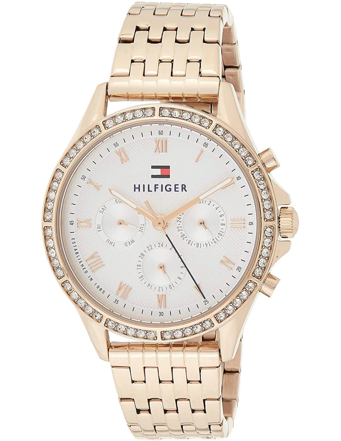 Montre Tommy Hilfiger Ari 1781978 Femme - Boîtier Or Rose, Cadran Argent
