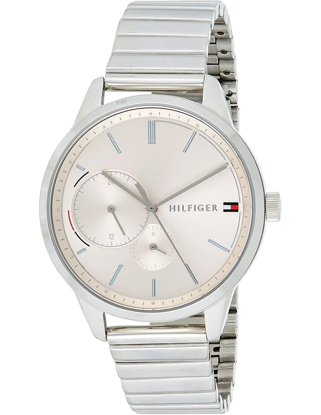 Montre Tommy Hilfiger Brooke 1782020 pour Femme, Cadran Fuchsia et Bracelet Acier Argent