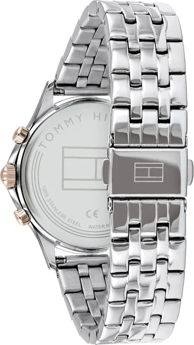 Montre Tommy Hilfiger 1782122 pour Femme, Cadran Nacre, Boîtier et Bracelet Acier Argenté vue 2