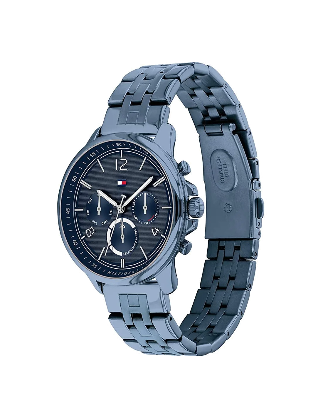 Montre Tommy Hilfiger 1782227 pour Femme, Cadran et Bracelet Acier Bleu vue 2