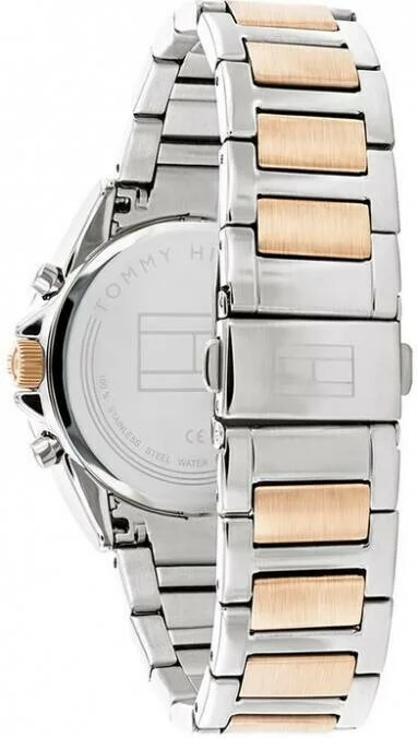Montre Femme Tommy Hilfiger 1782387 Kennedy Acier Bicolore Argent/Or Rose Cadran Argent vue 3