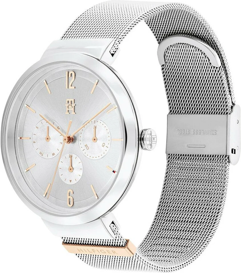 Montre Tommy Hilfiger Lidia 1782537 pour Femme, Cadran et Bracelet Milanais Acier Argenté vue 2