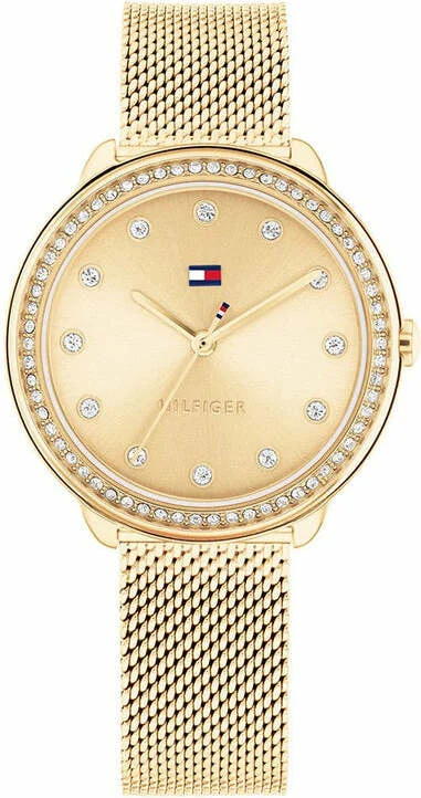 Montre Tommy Hilfiger Demi 1782699 Femme - Cadran et bracelet acier doré maille milanaise