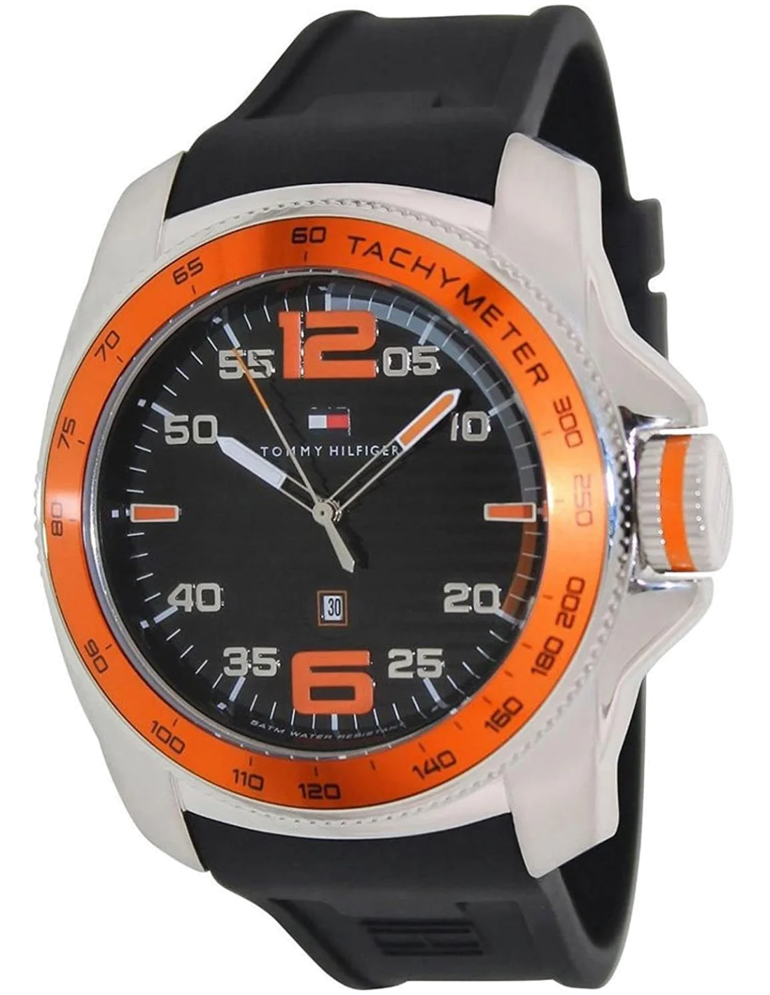 Montre Homme Tommy Hilfiger 1790853 - Boîtier Silicone, Cadran et Bracelet Noir vue 2