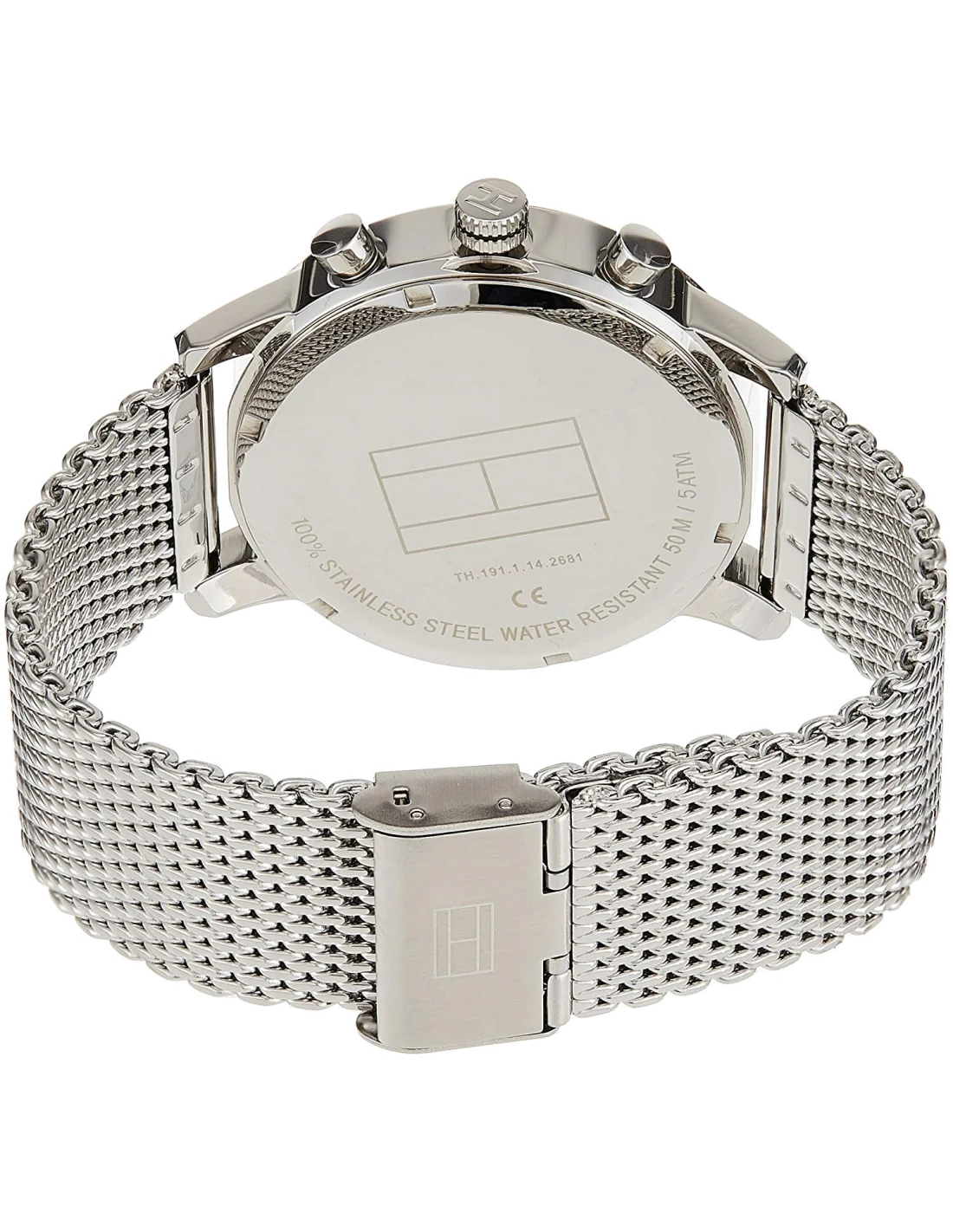 Montre Homme Tommy Hilfiger 1790877 - Cadran Gris, Boîtier et Maille Milanaise Argent vue 3