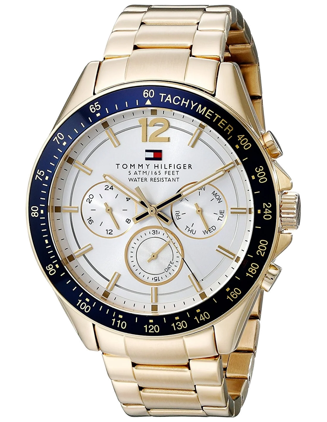 Montre Homme Tommy Hilfiger 1791121 Acier Doré Multifonction 44mm