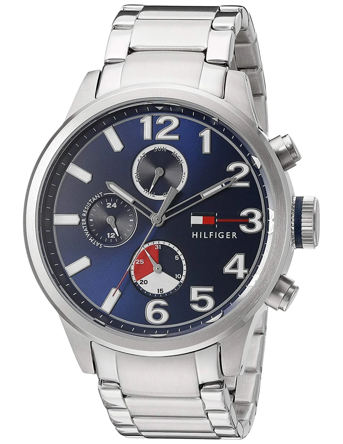 Montre Homme Tommy Hilfiger 1791242 Cadran Bleu Acier Argenté vue 3