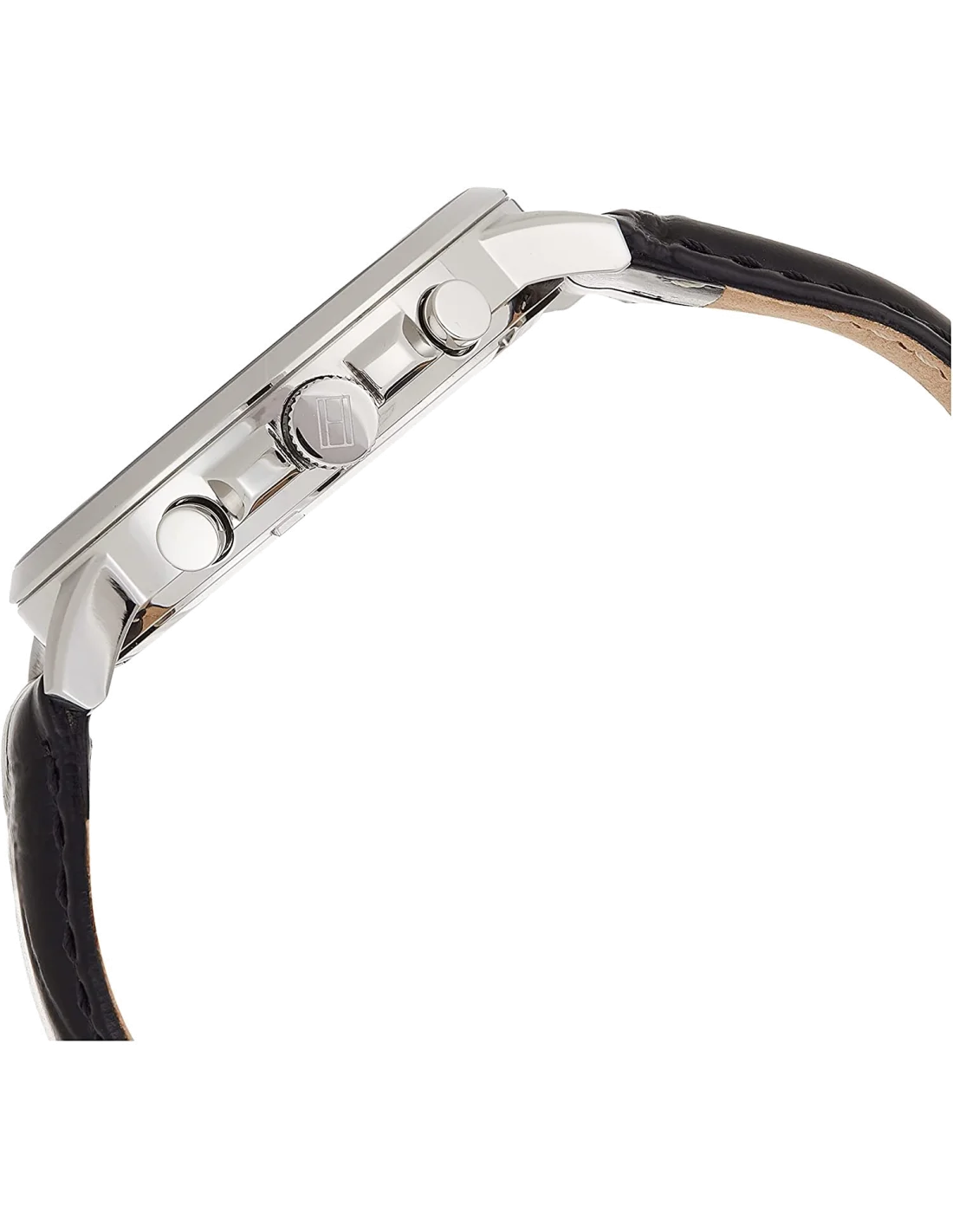 Montre Homme Tommy Hilfiger 1791289 Keagan Chronographe Cadran Gris Acier Cuir Noir vue 3