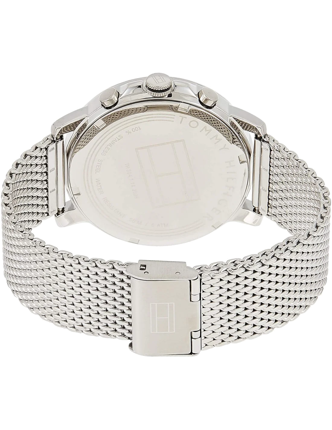 Montre Homme Tommy Hilfiger 1791292 - Acier Poli, Cadran Bleu Marine, Bracelet Maille vue 3