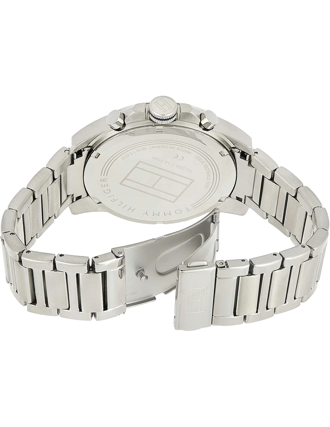 Montre Homme Tommy Hilfiger 1791348 - Cadran Bleu & Bracelet Acier Argenté vue 2