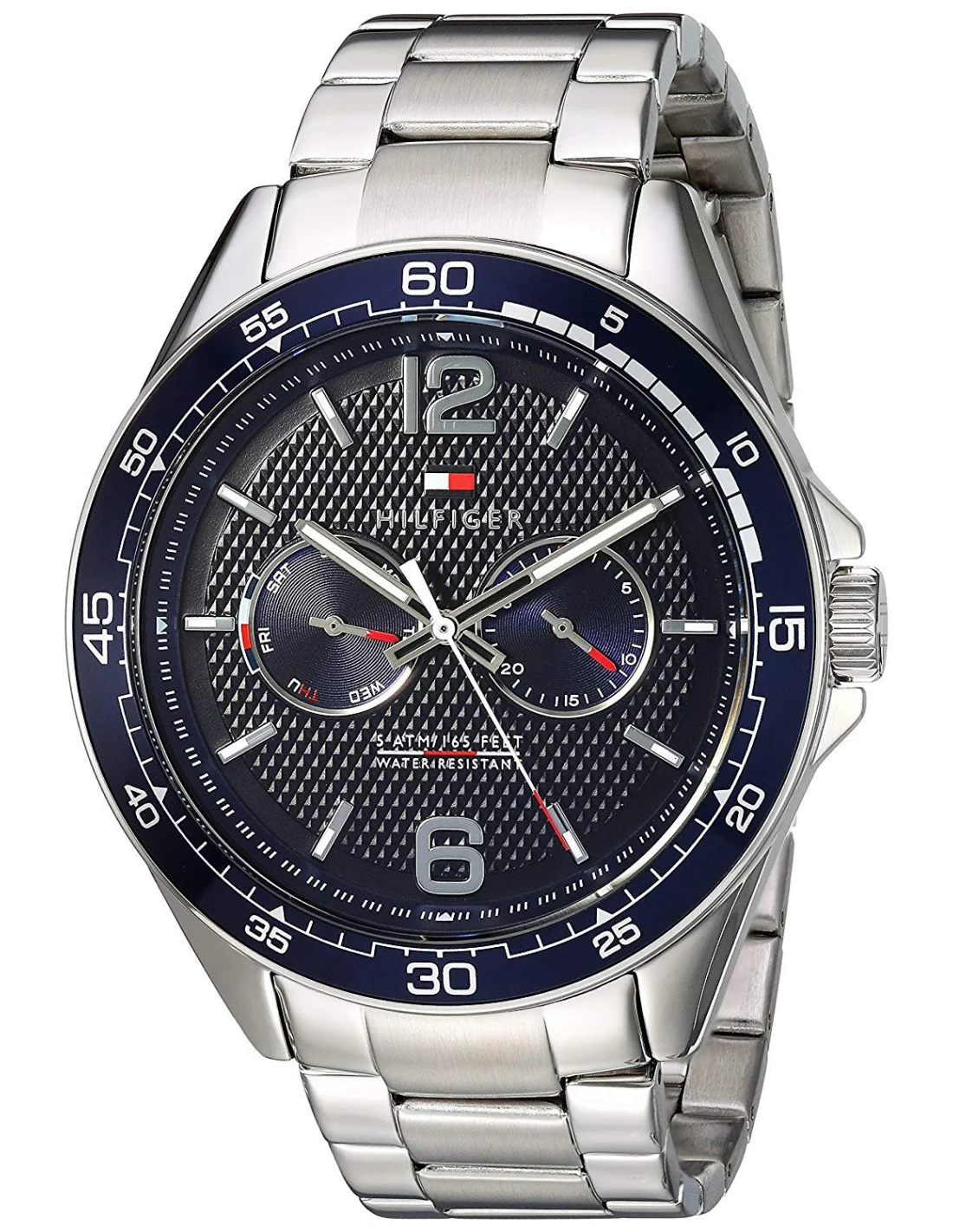Montre Homme Tommy Hilfiger 1791366 Sophisticated Sport Acier Argenté Cadran Bleu