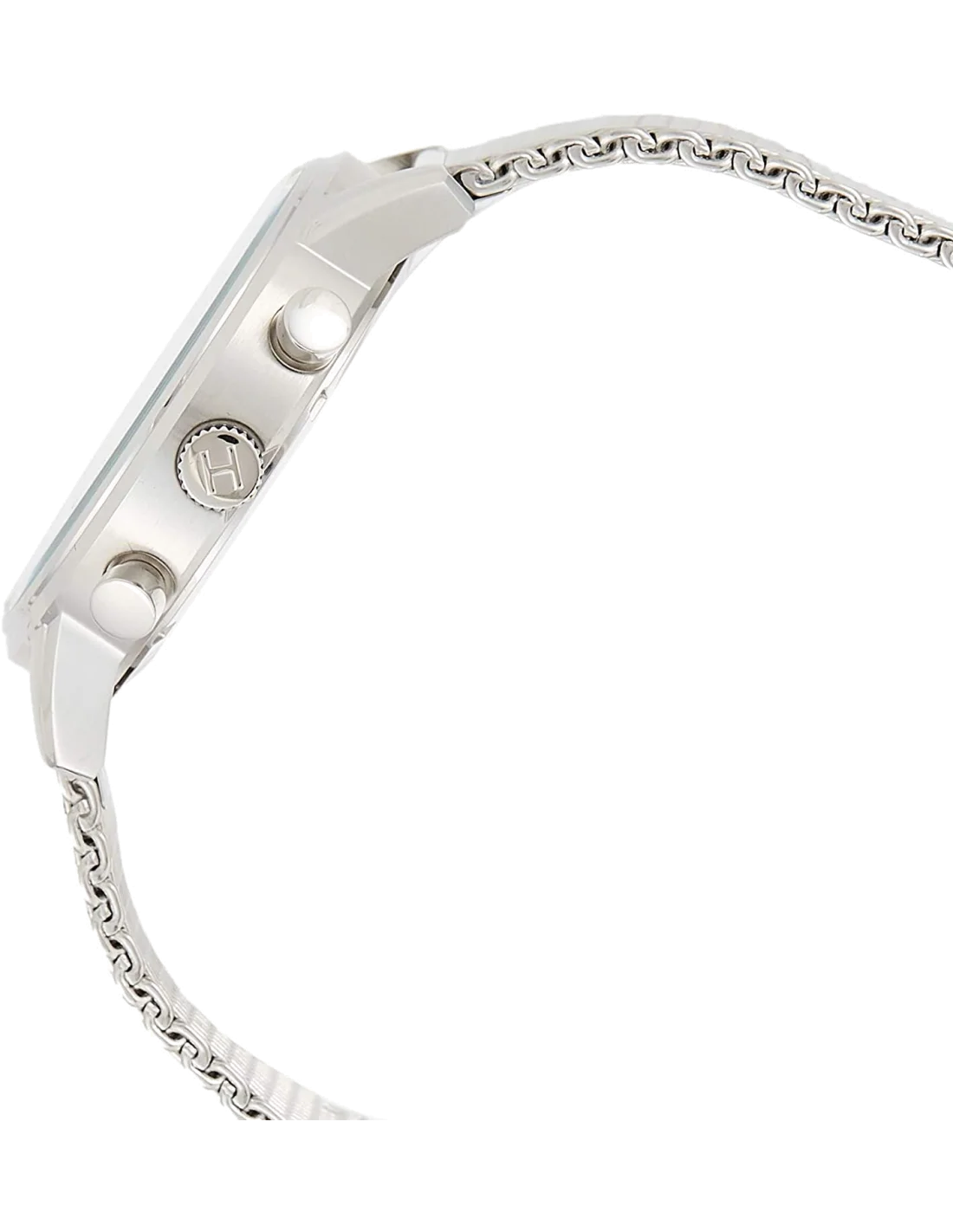 Montre Homme Tommy Hilfiger 1791398 Cadran Bleu Maille Milanaise Argent vue 2