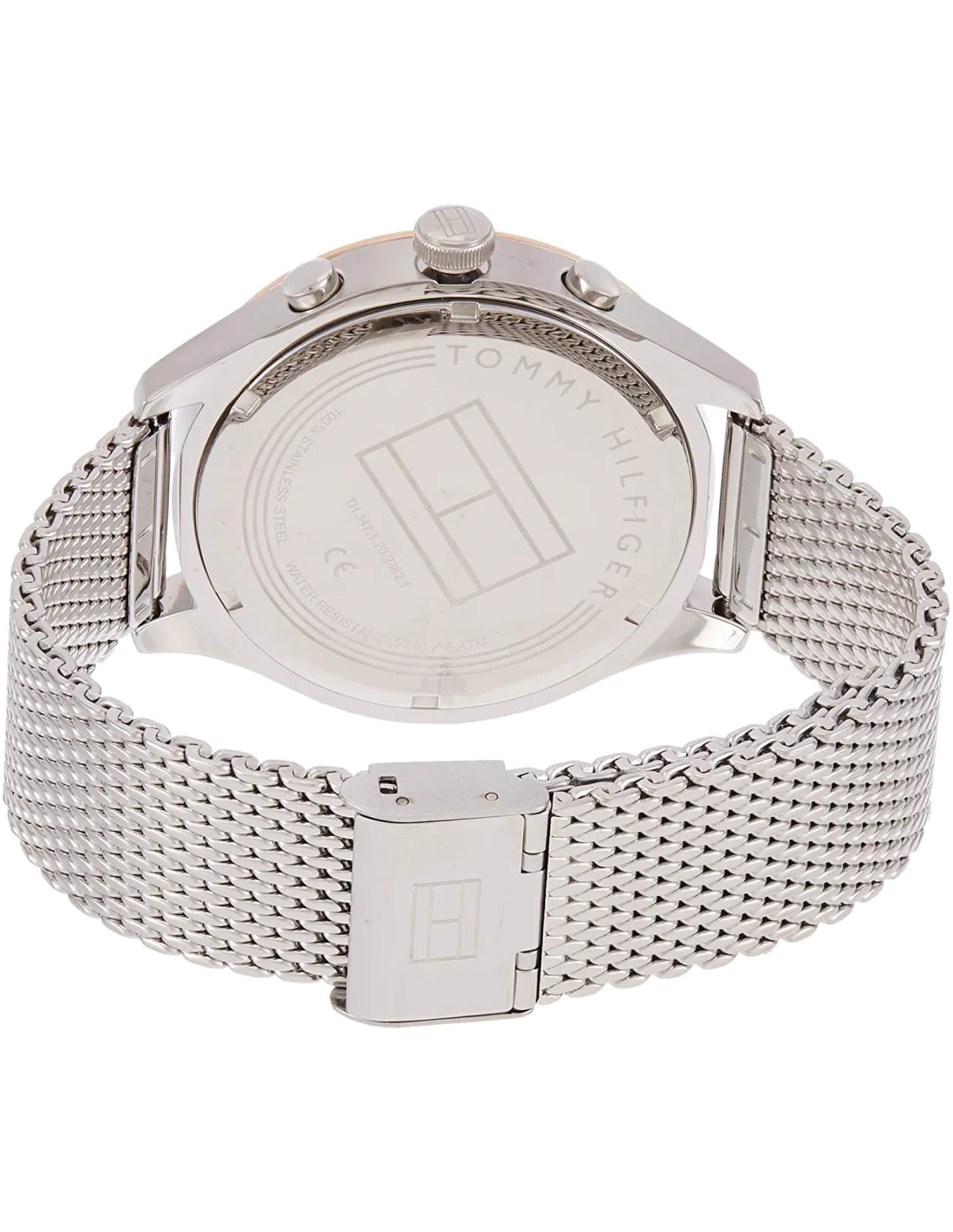 Montre Homme Tommy Hilfiger 1791466 Gavin - Boîtier Acier, Cadran Noir, Bracelet Acier Brun vue 3