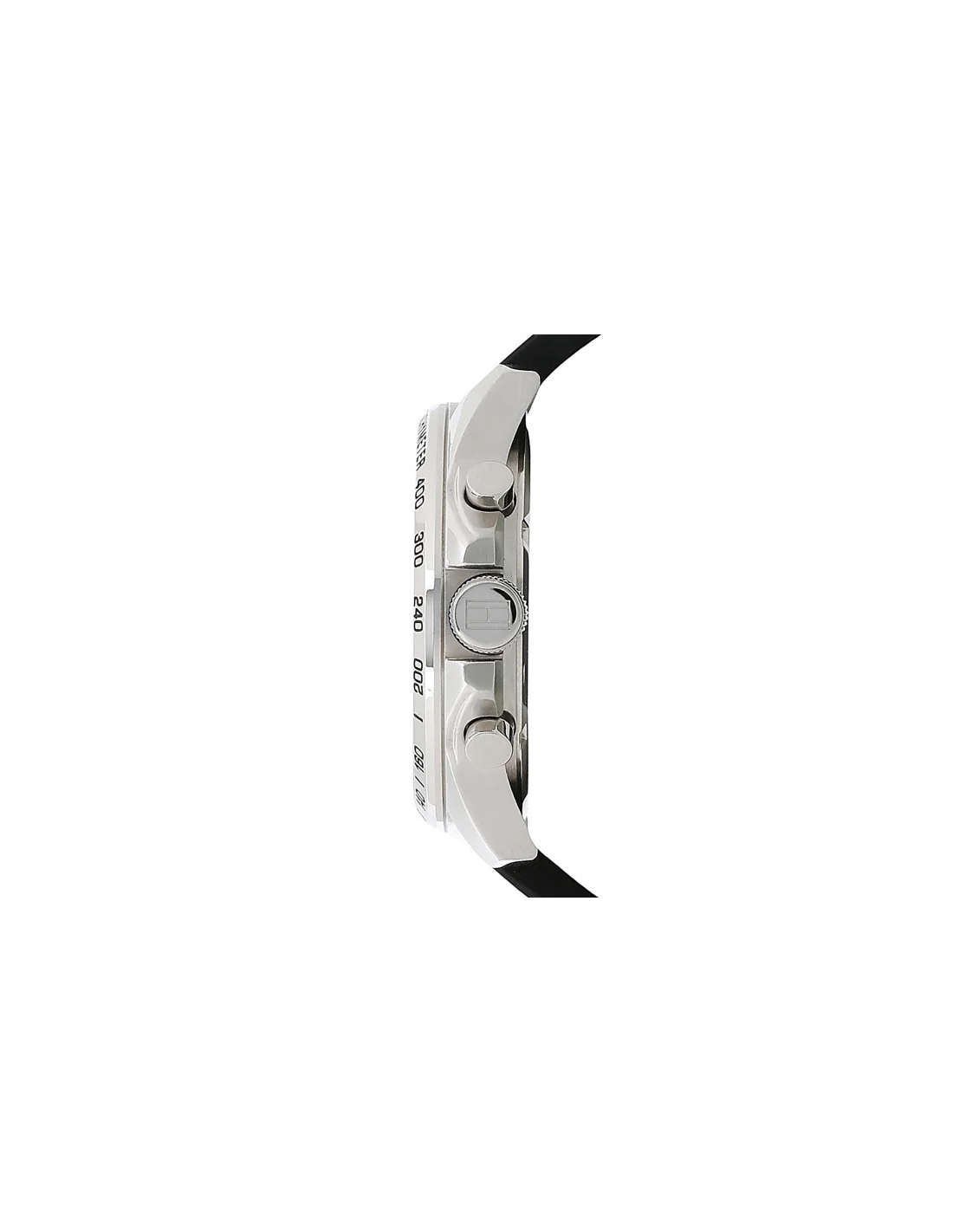 Montre Homme Tommy Hilfiger 1791473 Chronographe Cadran Noir Bracelet Silicone vue 2